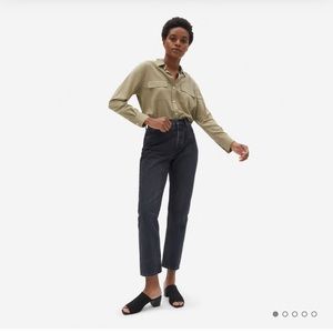 Everlane Cheeky Jean - Washed Black